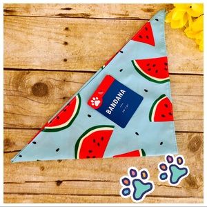 Adjustable Soft Watermelon Dog Scarf 🍉